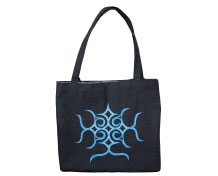 日川 靖子 アイヌ文様刺繍トートバッグ