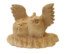 簗瀬 秀夫 フクロウの親子